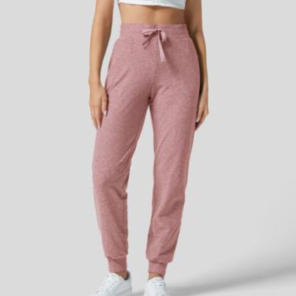 HALARA Pants - HALARA High Waisted Drawstring Pocket Ruched Yoga Joggers Size NWOT